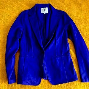 Betabrand Transcendent Stretch Blazer in Lupine Blue Purple Size Large